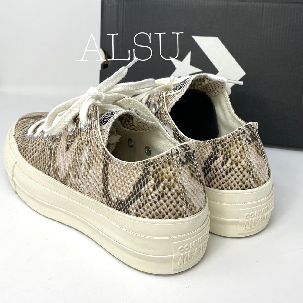 Converse Ctas Lift OX Egret Platform W 564677c - Picture 7 of 11